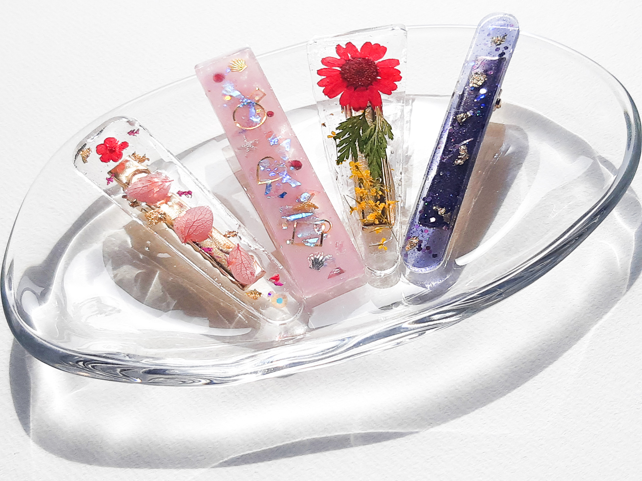 レジン初心者でも簡単♪かわいいヘアクリップの作り方-ミマキウッドラボ【長野県東御市 木の体験複合施設】