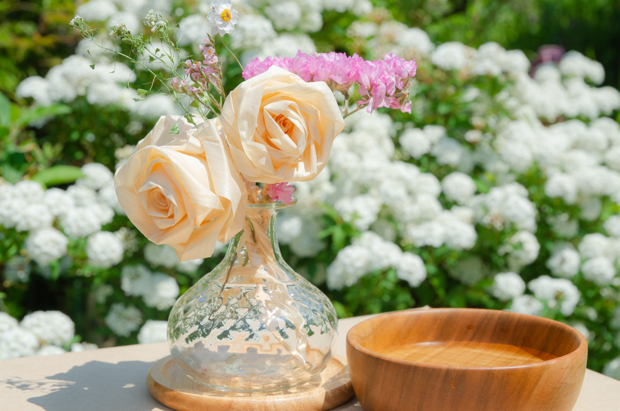 簡単おしゃれDIY！木のバラでアロマディフューザーを作ってみた